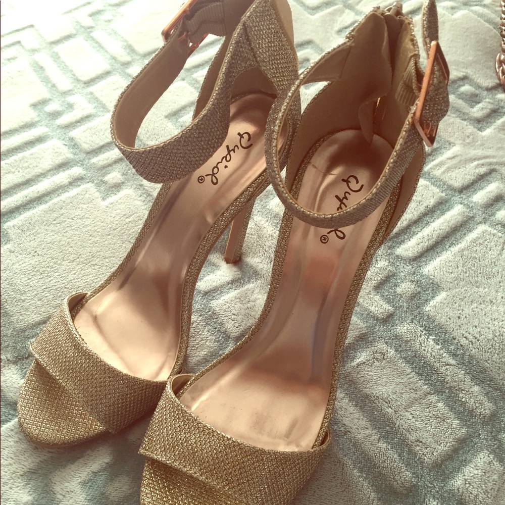 Gold heels